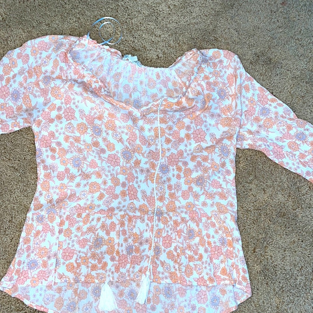 Flower print sunmer Tee